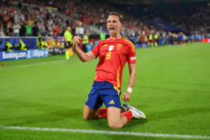 Fabian Ruiz of Spain celebrates scoring his team's second goal during the UEFA EURO 2024 Image Credit: gettyimages