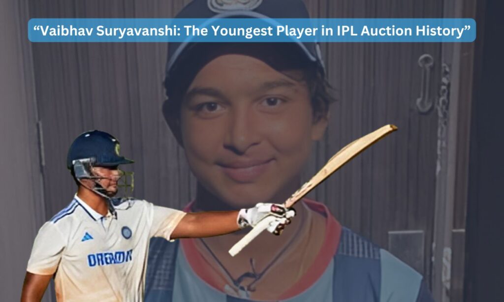 Vaibhav Suryavanshi The Youngest Player in IPL Auction History