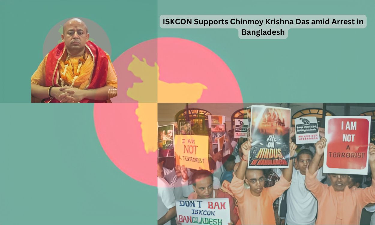 ISKCON Supports Chinmoy Krishna Das amid Arrest in Bangladesh