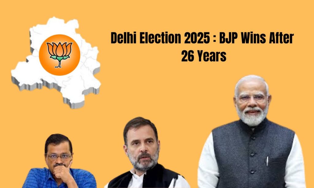 Delhi Election 2025: BJP Set to Form Government After 26 Years