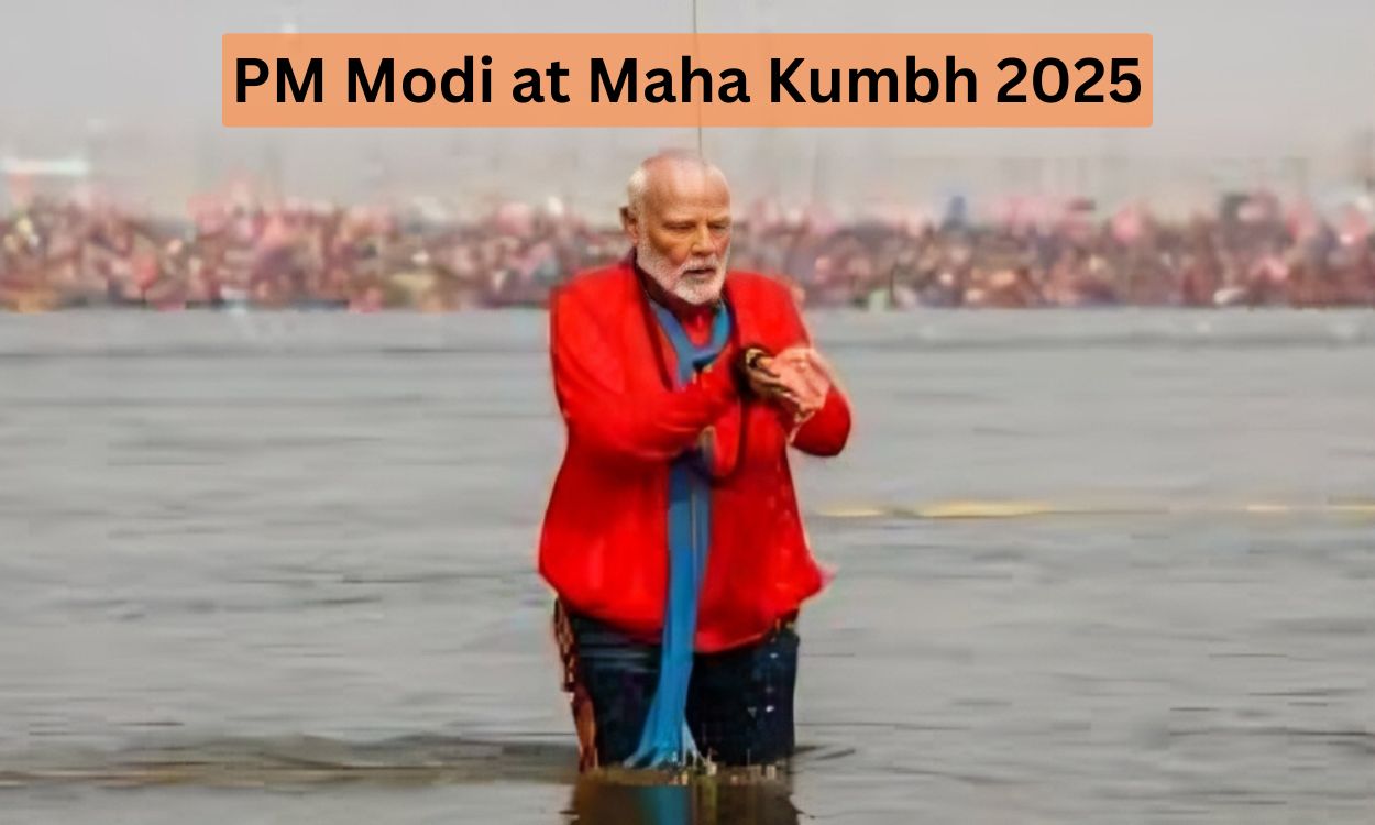 PM Modi takes a holy dip at Maha Kumbh 2025