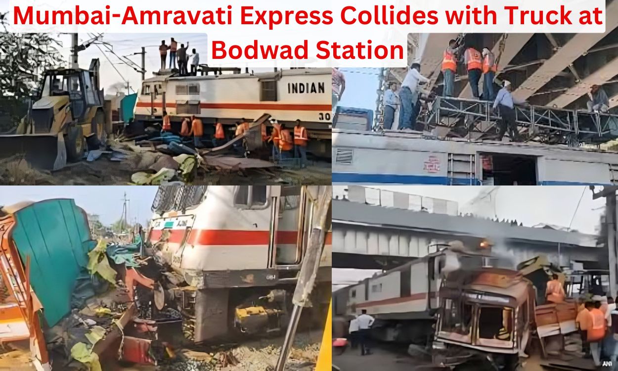Mumbai-Amravati Express Collides with Truck at Bodwad Station