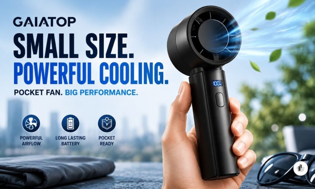Gaiatop Small Portable Handheld Fan