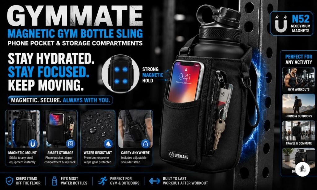 GymMate Magnetic Gym Bottle Sling